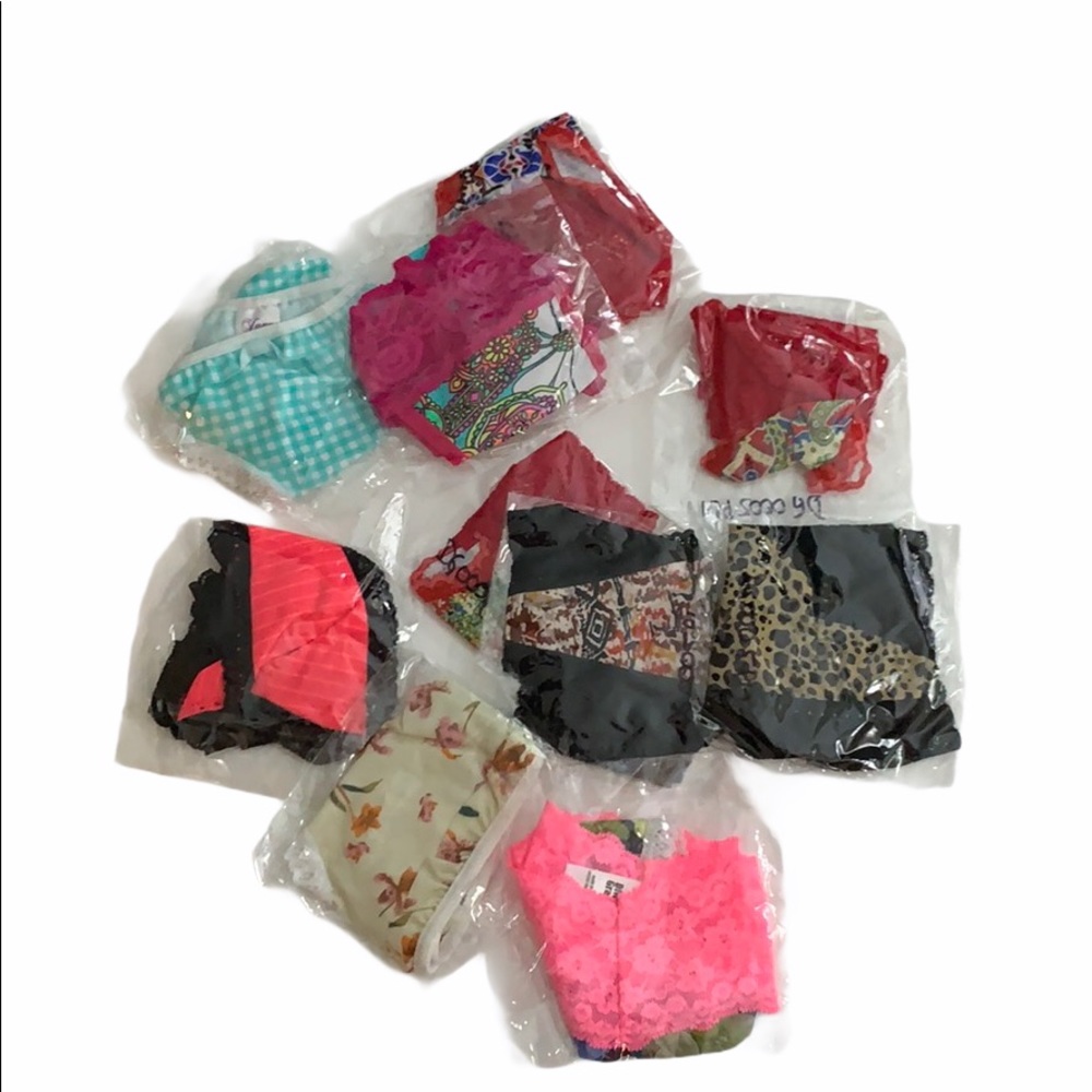 Thongs lot of 6 multicolor underwear size M